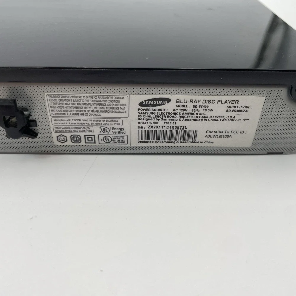 Samsung BD-E5400 Blu-Ray DVD/Wi-Fi Streaming W/ HDMI+Remote Tested